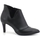 Chaussures Femme Multisport Divine Follie Tronchetto Tacco Pelle Nero 9102 Noir