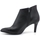 Chaussures Femme Bottes Divine Follie Tronchetto Tacco Pelle Nero 9102 Noir