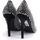 Chaussures Femme Bottes Eddy Daniele Décolléte Swarosky Nero EW22938 Noir