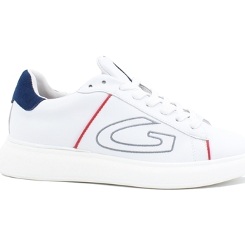 Chaussures Homme Multisport Alberto Guardiani King 013 Sneakers White Blue AGU101028 Blanc