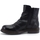 Chaussures Femme Multisport Jiudit Polacco Stivaletto Pelle Arricciata Nero I2027 Noir