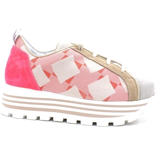 Chaussures Femme Bottes L4k3 LAKE Bowling Pitagora Sneaker Running Platform Pink D25-BOW Rose