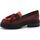 Chaussures Femme Bottes L4k3 LAKE Mocassino Termo Mattone E13-MOC Rouge