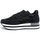 Chaussures Femme Bottes L4k3 LAKE Mr. Big Cross R Sneaker Black C07-CRO Noir