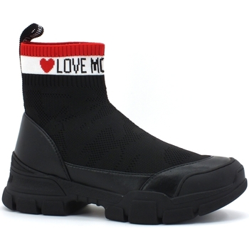 Chaussures Femme Bottes Love Moschino Sneaker Black JA15624G08JS0000 Noir