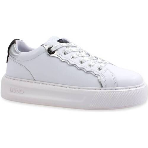 Chaussures Femme Bottes Liu Jo Kylie 06 Sneaker Donna White BF2115P0102 Blanc