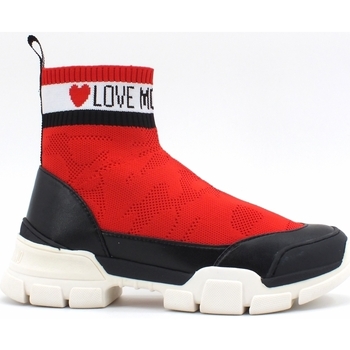 Chaussures Femme Bottes Love Moschino Sneaker Rosso JA15624G08JS0500 Rouge