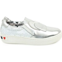 Chaussures Femme Multisport Love Moschino Slip On Silver JA15153G17IO210A Argenté