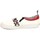 Chaussures Femme Multisport Love Moschino Slip On Bianco Rosso JA15453G05JE110C Blanc