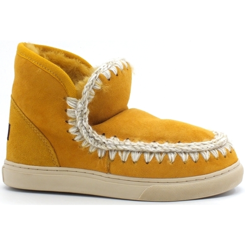 Chaussures Femme Bottes Mou Eskimo Sneaker Stivale Pelo Yellow Pineapple MU.FW111000A Jaune