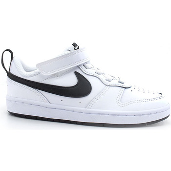Chaussures Multisport printable Nike Court Borough Low 2 (PSV) Sneaker White Black BQ5451-104 Blanc