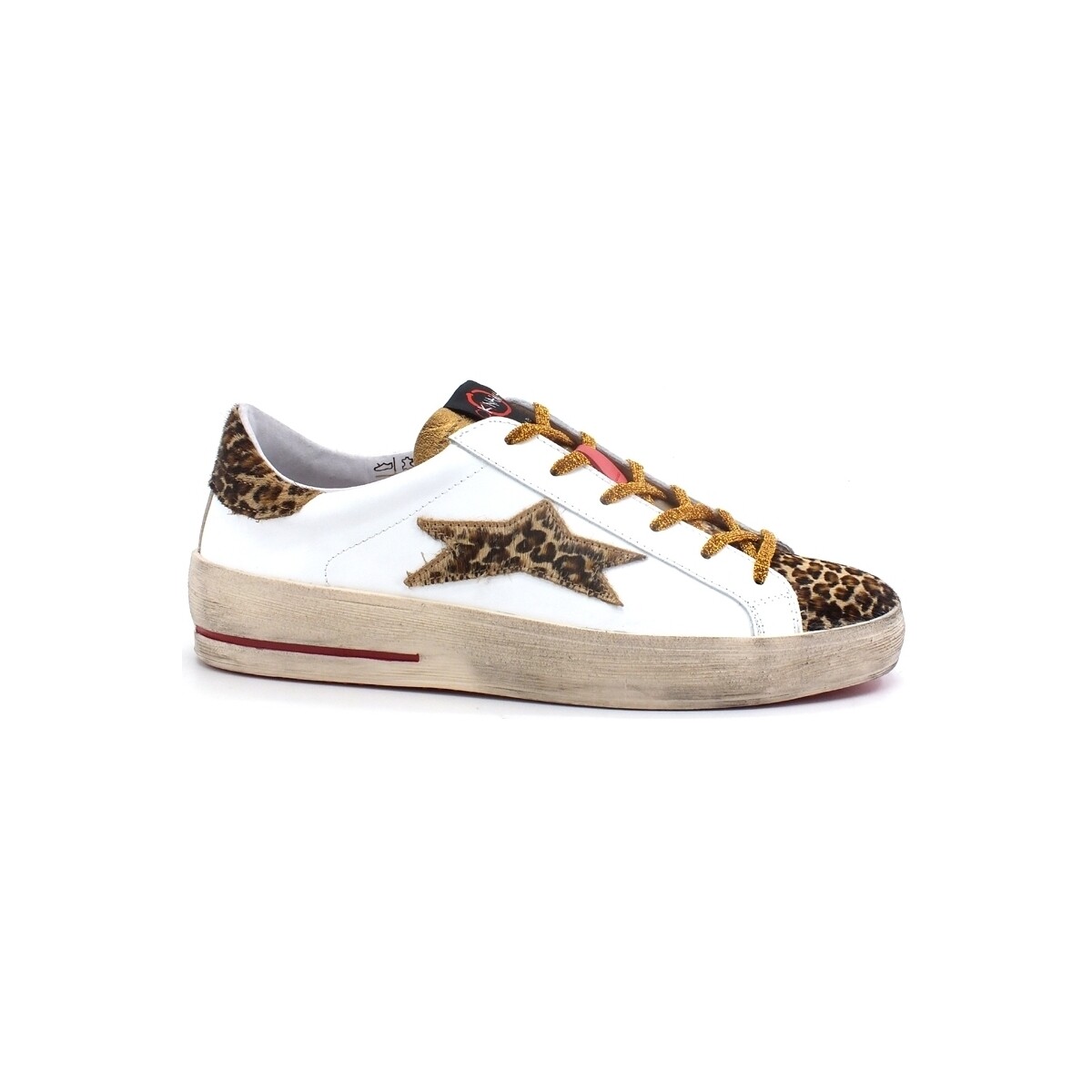 Chaussures Femme Bottes Okinawa Low Plus Limited Sneaker Cavallino Bianco Leopard 1927 Blanc