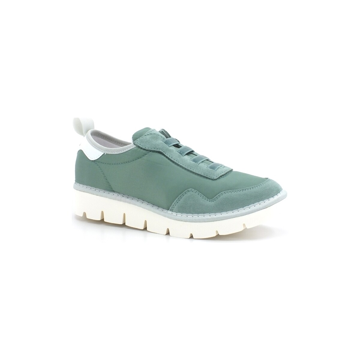 Chaussures Femme Bottes Panchic Sneaker Slip On Suede Green Sage P05W1601000018 Vert