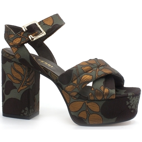 Chaussures Femme Multisport Paola Ferri Giselle Sandalo Tacco Plateau Flower Taupe D7407 Vert