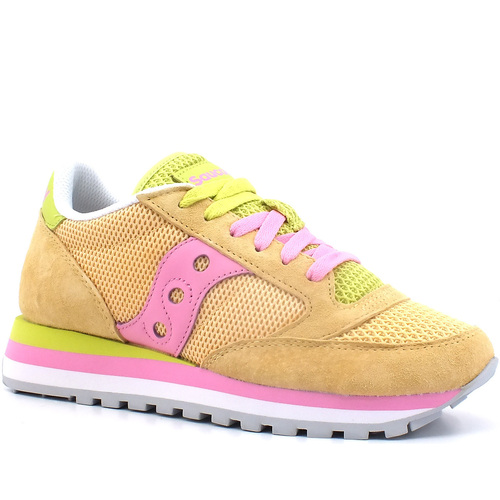 Chaussures Femme Bottes Saucony Jazz Triple Summer Sneaker Donna Peach Pink S60766-3 Rose