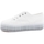 Chaussures Femme Bottines Superga 2790 Cote Minilettering Sneaker White Black S111TPW Blanc