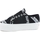 Chaussures Femme Bottes Superga 2790 Lettering Sneaker Black Grey S41161W Noir