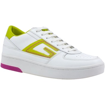 Chaussures Femme Multisport Guess Sneaker Donna White Yellow FL7SILLEA12 Blanc