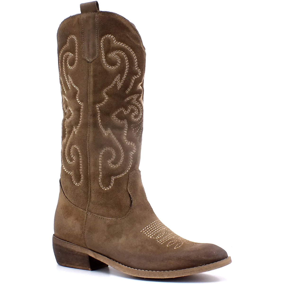 Chaussures Femme nbspTour de poitrine :  Stivaletto Texano Donna Taupe DFI301 Marron