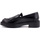 Chaussures Femme Bottes Frau Seta Mocassino Donna Nero 97L5135 Noir