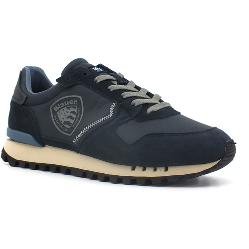 Chaussures Homme Multisport Blauer Dixon02 Sneaker flat Uomo Navy F3DIXON02 Bleu