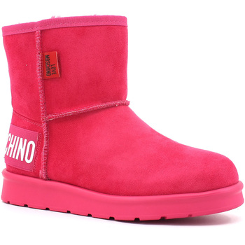 Chaussures Femme Bottes de neige Love Moschino Stivaletto Pelo Donna Fuxia JA24423H0HJA5604 Rose
