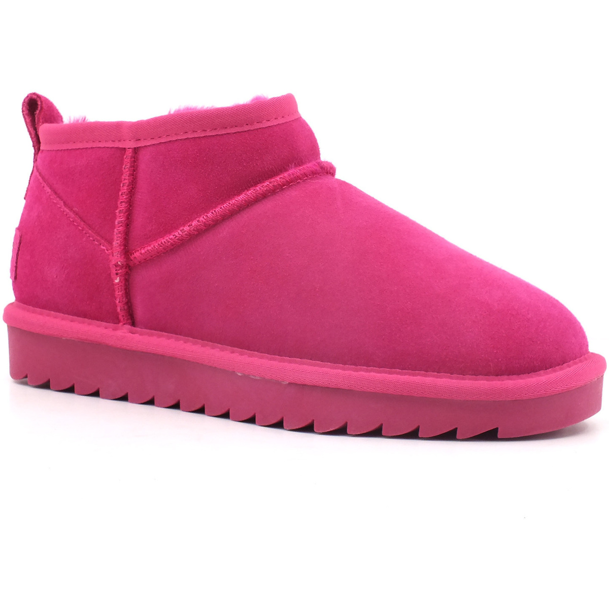 Chaussures Femme Bottes Colors of California Stivaletto Pelo Donna Fuxia HC.YW078 Rose