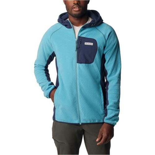 Vêtements Homme Sweats Columbia M Outdoor Tracks Hooded Full Zip Bleu