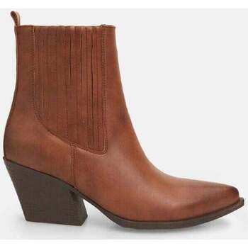 Chaussures Femme Boots Bata Bottines texanes pour femme à talons Marron