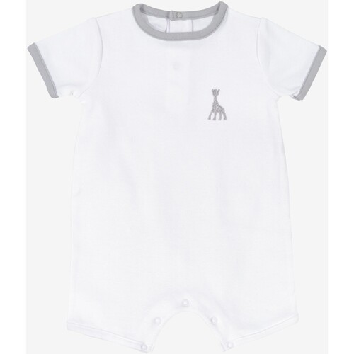 Vêtements Enfant Pyjamas / Chemises de nuit Dors Bien Pont Combishort coton Blanc