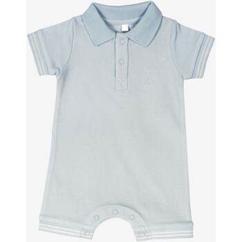Vêtements Enfant Pyjamas / Chemises de nuit Trois Kilos Sept Combishort en maille piquée Bleu