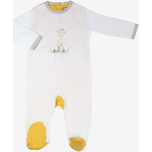 Vêtements Enfant Pyjamas / Chemises de nuit Стильные кроссовки adidas superstar coloure metal Pyjama bébé - Girafe Jaune