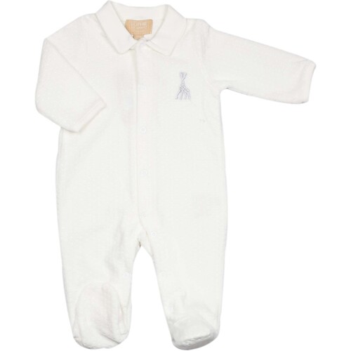 Vêtements Enfant Pyjamas / Chemises de nuit Loints Of Holla Pyjama naissance - Écru - Velours jacquard Beige
