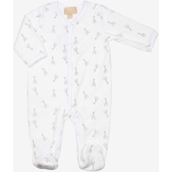 Vêtements Enfant Pyjamas / Chemises de nuit Trois Kilos Sept Dors bien Y Blanc- Velours Blanc