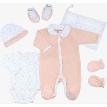 Vêtements Enfant Pyjamas / Chemises de nuit Trois Kilos Sept Kit naissance fille – Oeko-tex - Arc en ciel (6 pièces) Rose