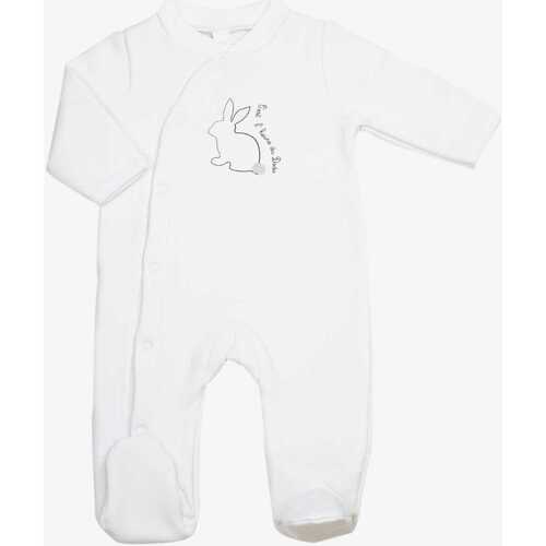 Vêtements Enfant Pyjamas / Chemises de nuit Linge de maison Pyjama naissance mixte - Pompon Blanc