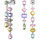 Montres & Bijoux Femme Boucles d'oreilles Swarovski Boucles d'oreilles  Gema multicolores Blanc