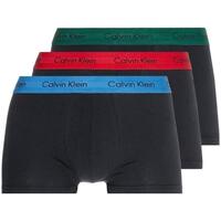 Sous-vêtements Homme Boxers Calvin Klein Jeans 3 Pack Multi Color Low Rise Trunks Svart
