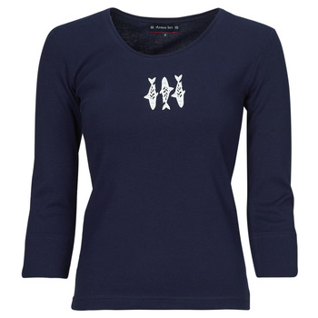 Vêtements Femme T-shirts manches longues Armor Lux T-SHIRT-MANCHES3/4-NWJ Lavande