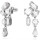 Montres & Bijoux Femme Boucles d'oreilles Swarovski Boucles d'oreilles  Mesmera

tailles variées Blanc
