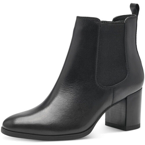 Chaussures Femme Bottines Tamaris Boots Chelsea Talon Noir Noir