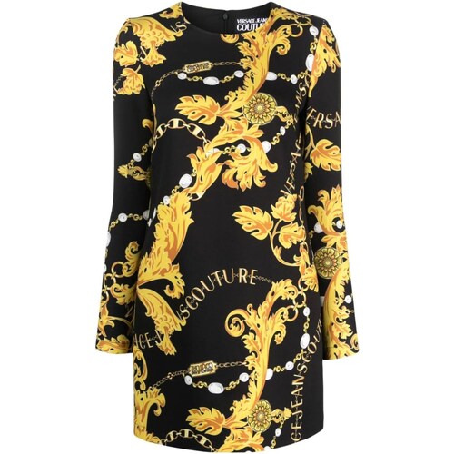 Vêtements Femme Robes longues Versace MOSCHINO JEANS Couture 75HAO9A1-NS304 Noir