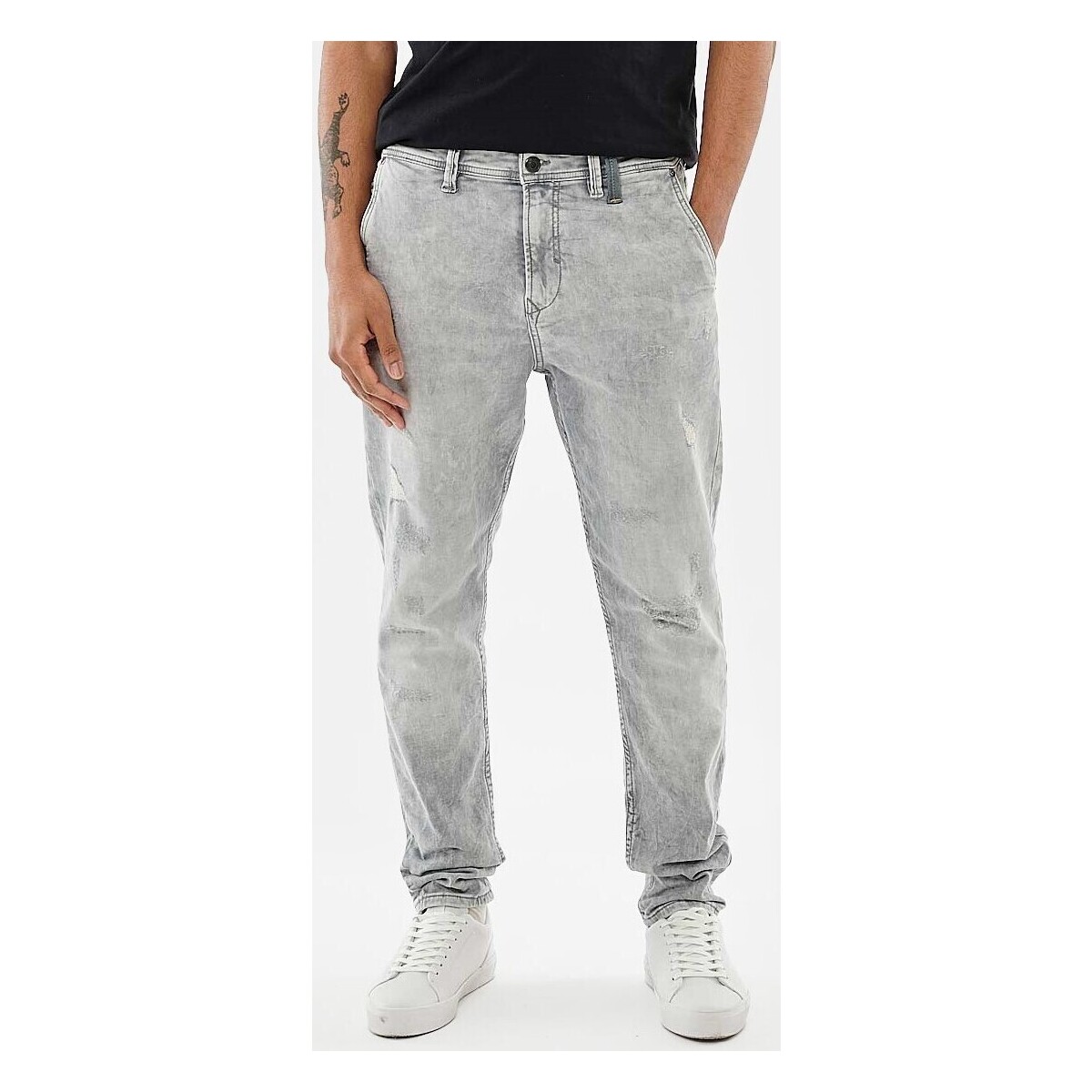 Vêtements Homme Jeans skinny Kaporal - Jean slim délavé - gris Autres