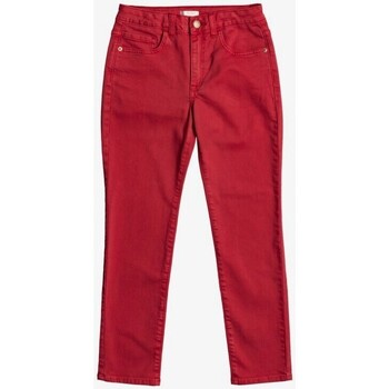 jeans enfant roxy  - jean slim - rouge 