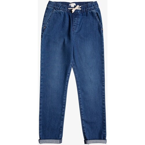 Vêtements Fille Jeans Roxy - Jean taille haute - bleu Autres