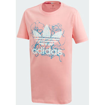 Vêtements Fille Doudounes adidas Originals Junior - T-shirt manches courtes - rose Autres