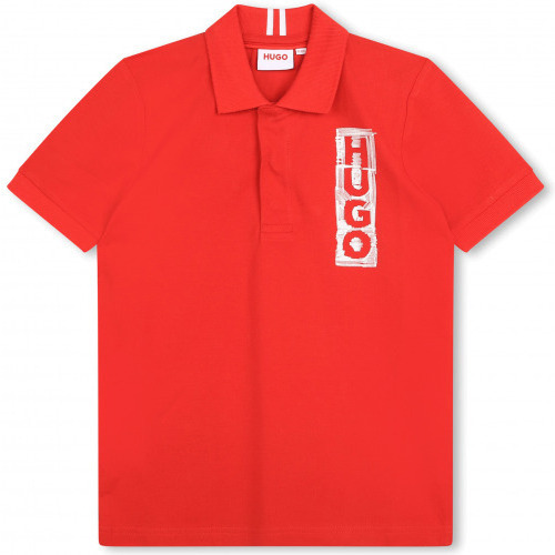Vêtements Enfant T-shirts & Polos BOSS Polo  junior rouge G25144/990 Rouge