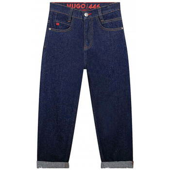 Vêtements Enfant Pantalons BOSS Jean junior bleu brut  G24137/Z09 - 12 ANS Bleu
