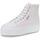Chaussures Femme Baskets mode Superga 2708 Hi Top Lame Blanc