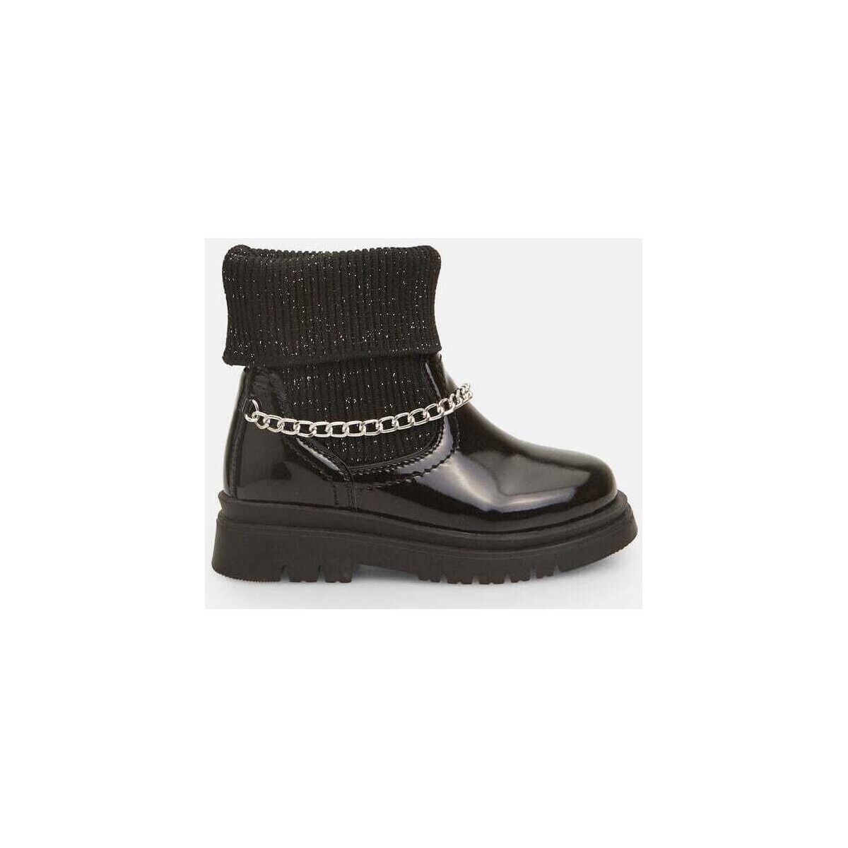 Chaussures Boots Bubblegummers Bottines pour fille avec partie en Noir